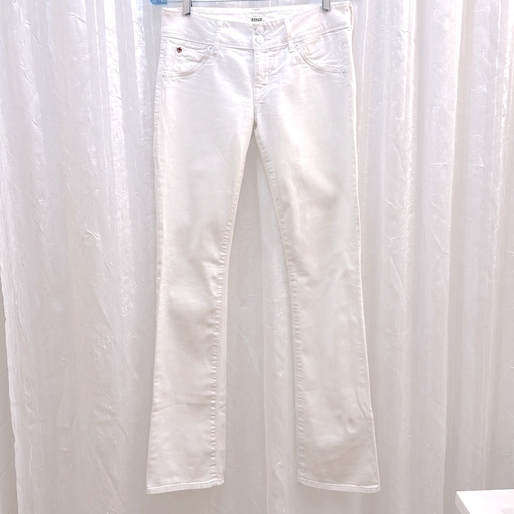 HUDSON Beth Baby Boot jeans size 27 white